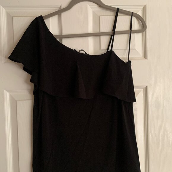 One-shoulder Ruffled Blouse - Picture 1 of 4